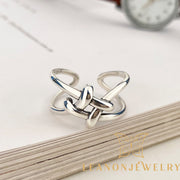 Vintage Knot Double Adjustable Ring