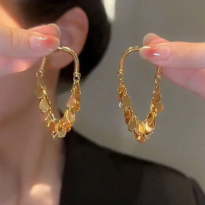 Sequin tassel earrings
