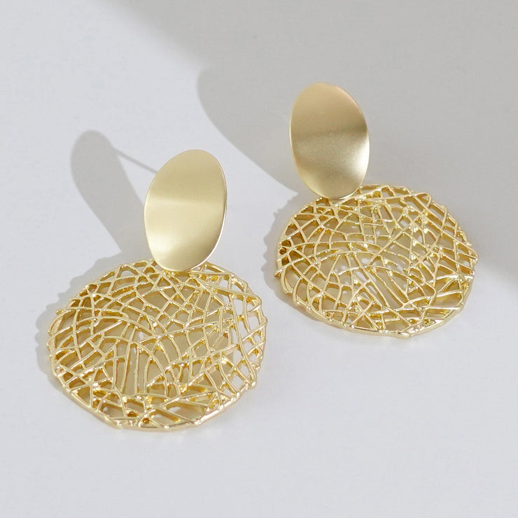 Round Mesh Earrings