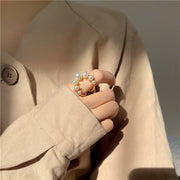 U-Shaped Pearl Adjustable Ring