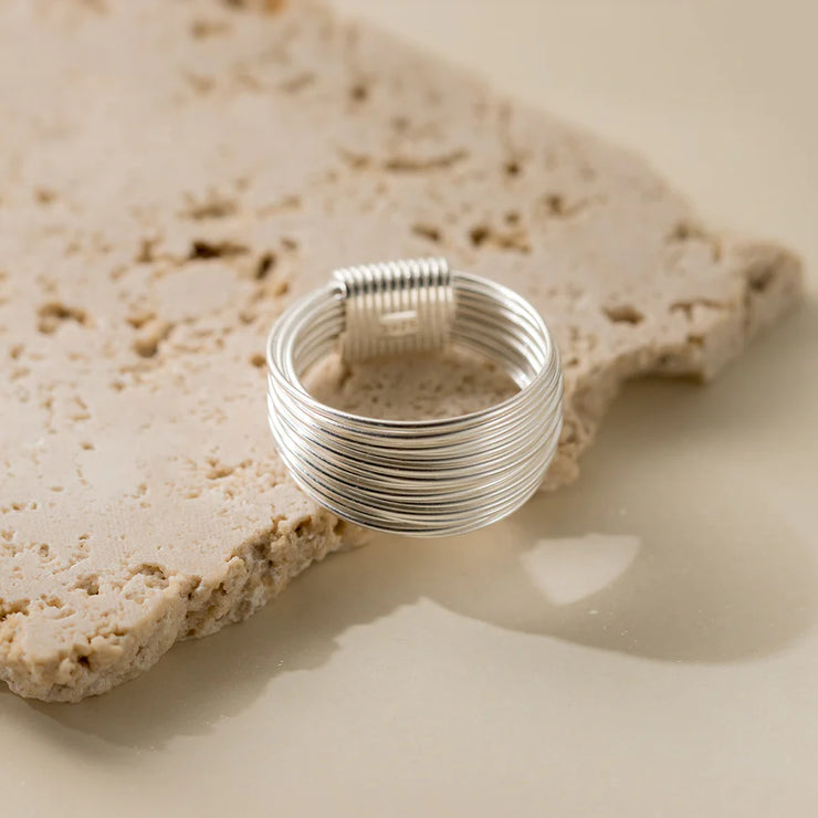 Sterling Silver Wrapped Wire Ring