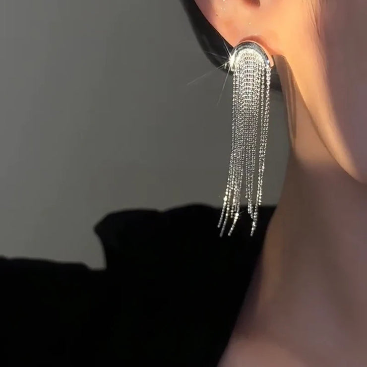Long tassel earrings