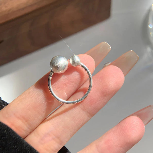 Brushed Sterling Silver Ring