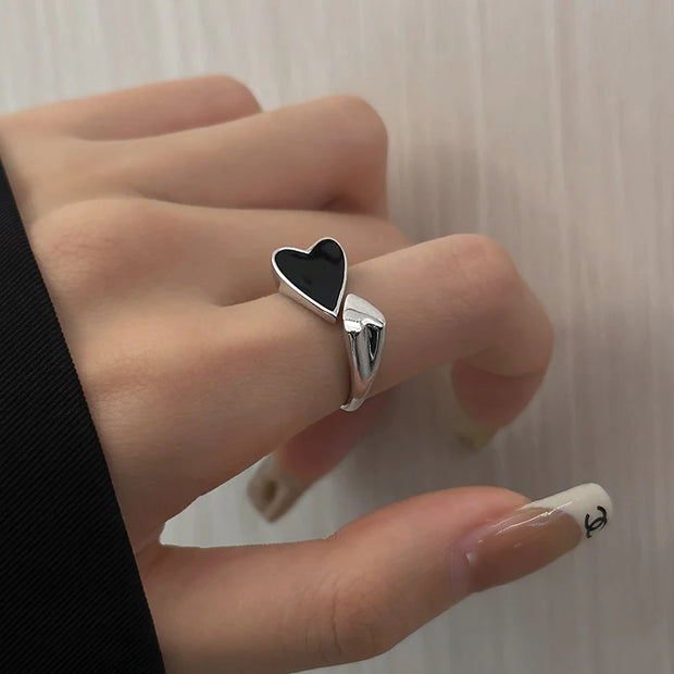 Adjustable Double Heart Ring