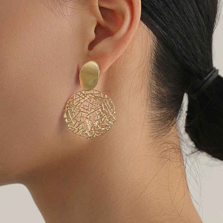 Round Mesh Earrings