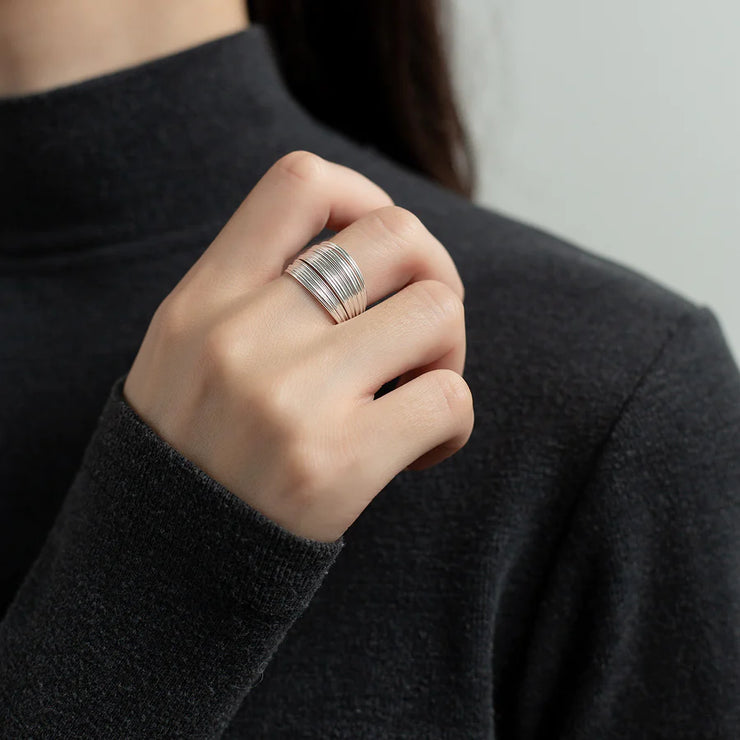 Sterling Silver Wrapped Wire Ring