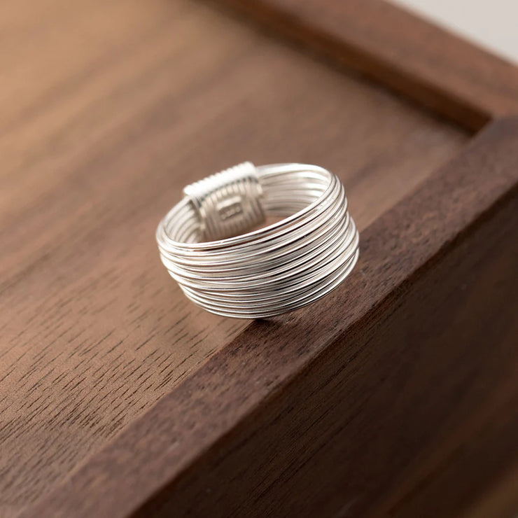 Sterling Silver Wrapped Wire Ring