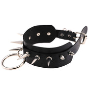 Women's Punk Faux Leather Metal Rivets Chokers