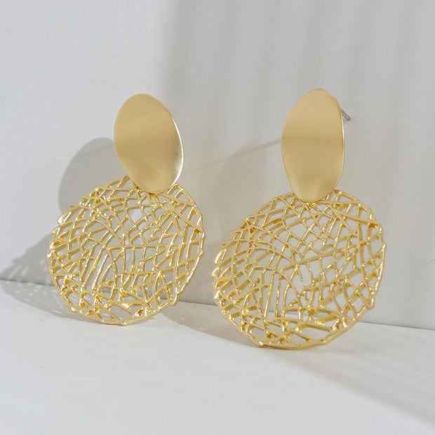 Round Mesh Earrings