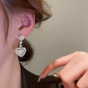 Love heart shaped earrings