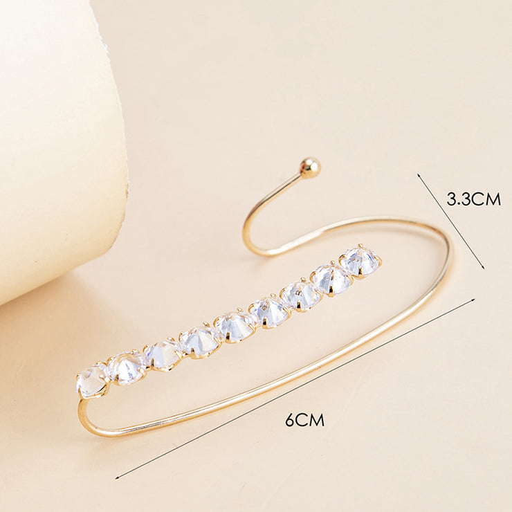 Simple Zirconia Ear Clips