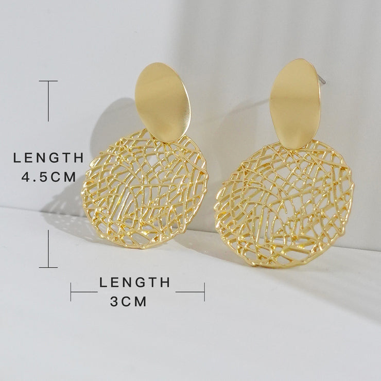 Round Mesh Earrings