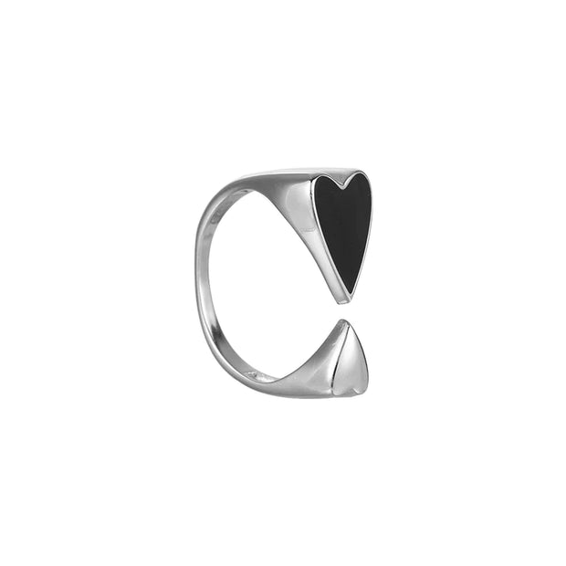 Adjustable Double Heart Ring