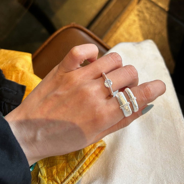 S925 Sterling Silver Cosmic Stellar Ring