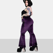 Women's Gothic Sexy Slim Cutout Strappy Flared Pants