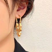 Sequin tassel earrings