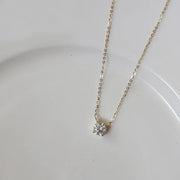 925 Sterling Silver 14K Gold Plated Necklace