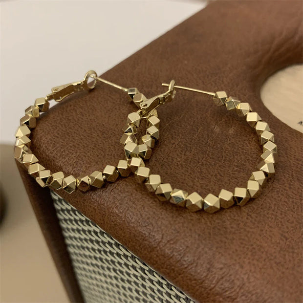 Circle Beaded Earrings