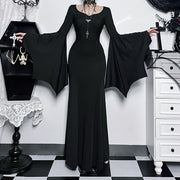 Women's Gothic Sexy Bat Sleeve Dresses