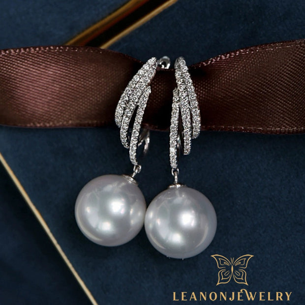 Pearl Double C Earrings