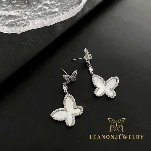 Mother of pearl Butterfly Earrings