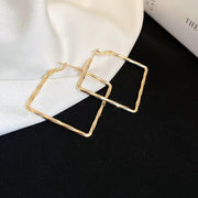 Square Geometric Metal Earrings