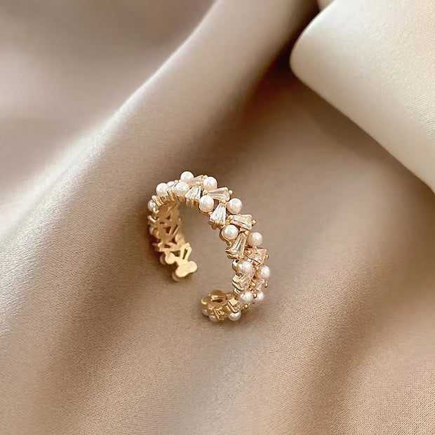 Classic Pearl Adjustable Ring