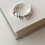 Twisted Texture Adjustable Ring