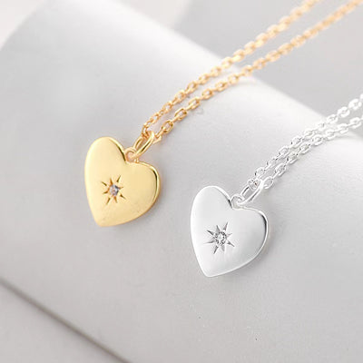 Sterling Silver Love Star Necklace