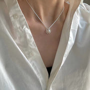 Openwork Irregular Pearl Necklace