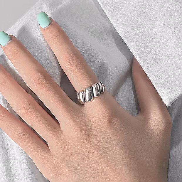 Cow horn wrapped ring