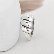 Cow horn wrapped ring