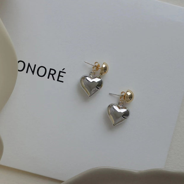 Cubic Heart Earrings