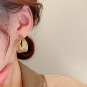 Line C Stud Earrings