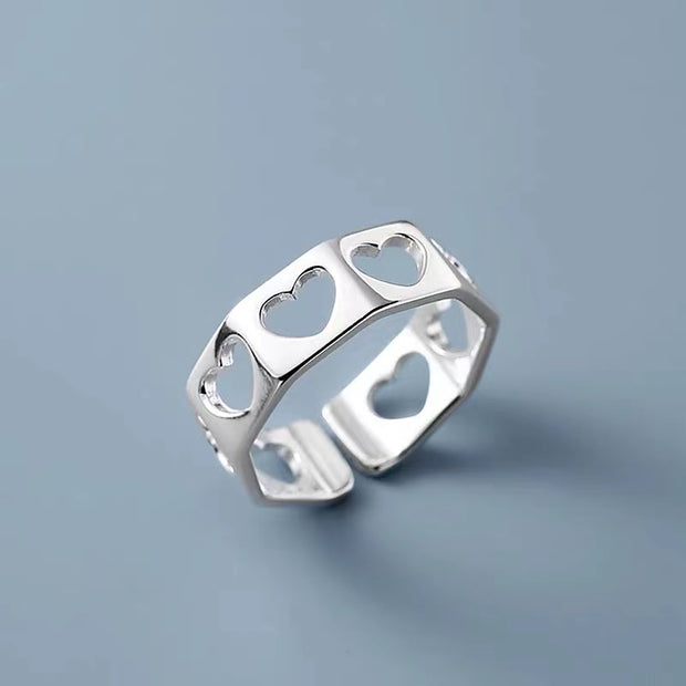 Skeleton Heart Ring