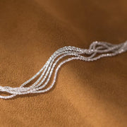 Multi-Layered Sterling Silver Bracelet