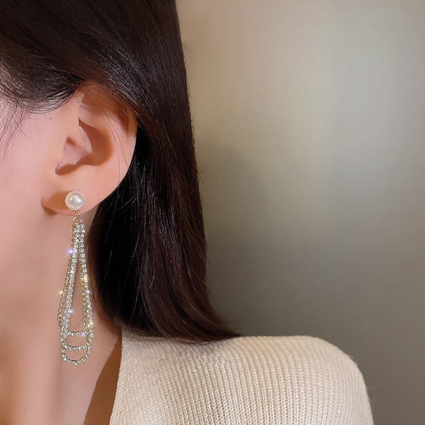 Multi-layered tassel earrings