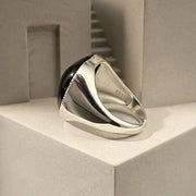 Onyx Heart Ring