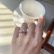 Three pearl ring