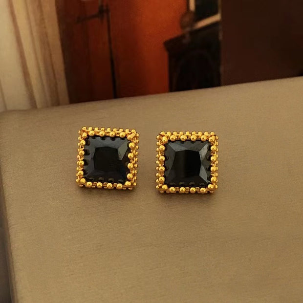 Square Zirconia Earrings