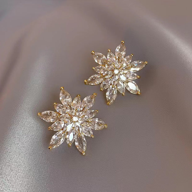 Sparkling Snowflake Earrings