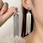 Love Heart Tassel Earrings