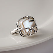 Vine Twisted Pearl Ring