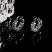 Delicate Zirconia Hoop Earrings