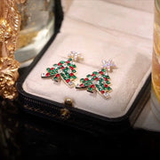 Colorful Christmas Tree Stud Earrings