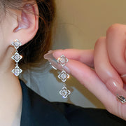 Diamond Zirconia Stud Earrings