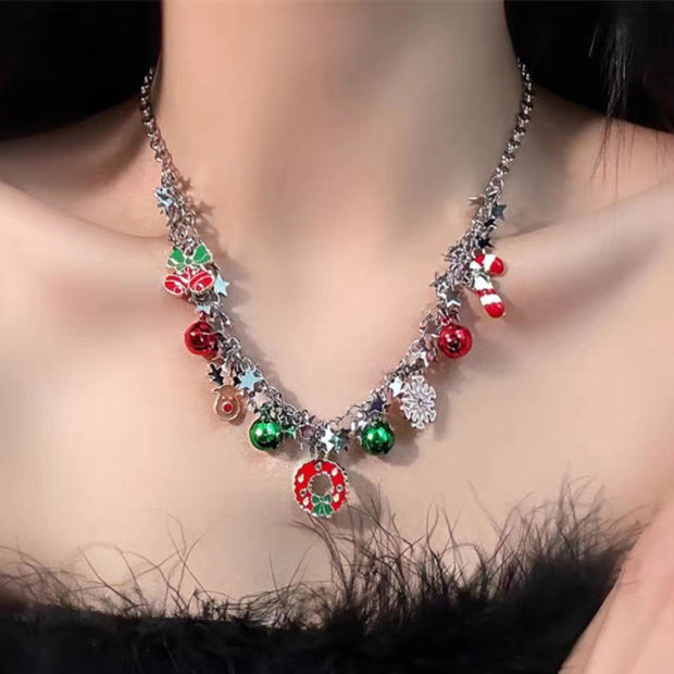 Colorful Bells Pendant Necklace