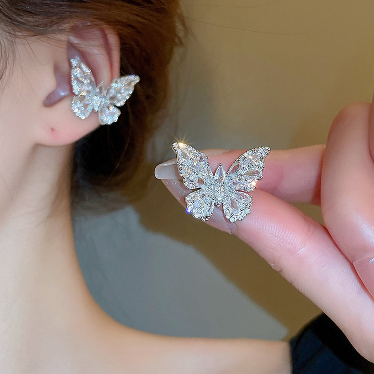 Butterfly Zirconia Ear Bone Clip