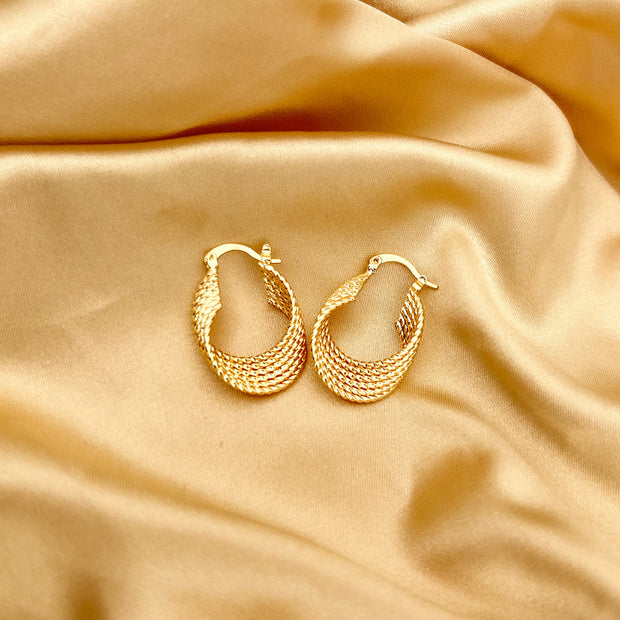 Twisted Hoop Earrings