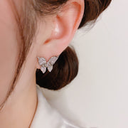 Delicate Micropavé Butterfly Earrings